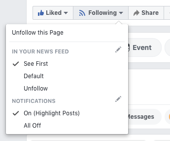 Facebook Settings